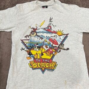 Vintage Looney Tunes Gray Kids T-Shirt